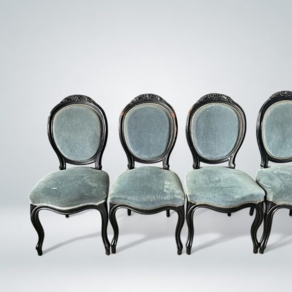 Antique Louis XV-Style Dining Chairs - Image 3