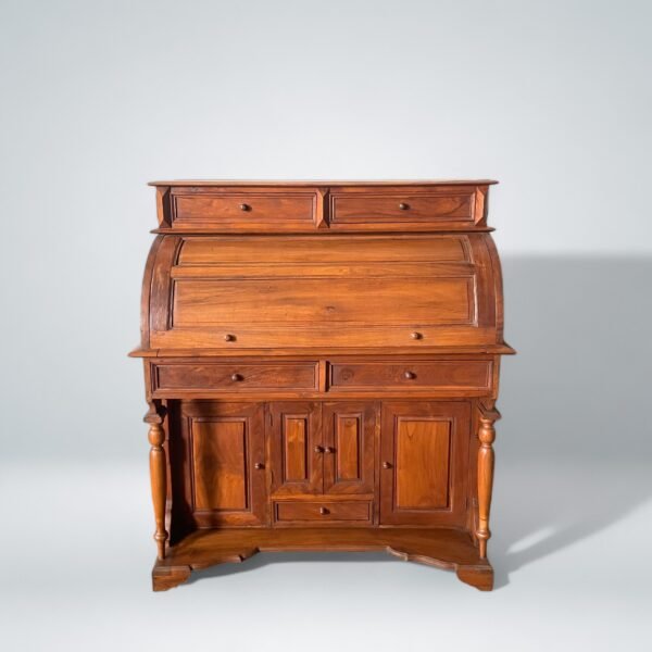 Antique Roll-Top Secretary Desk - Image 5