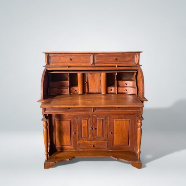 Antique Roll-Top Secretary Desk - Image 6
