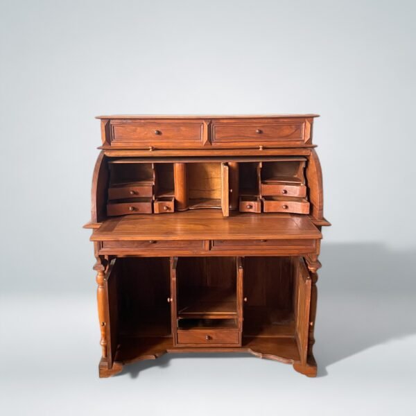 Antique Roll-Top Secretary Desk - Image 7