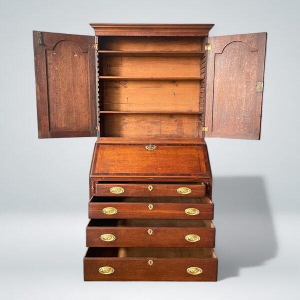 Antique Georgian Secretary Bookcase - Image 3