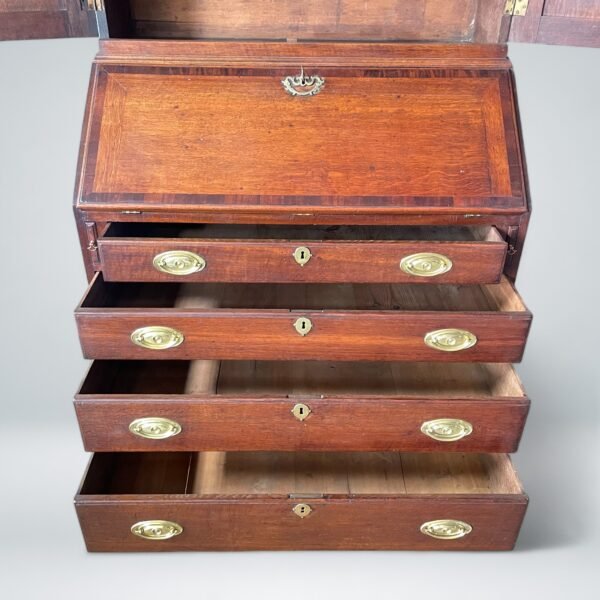 Antique Georgian Secretary Bookcase - Image 6