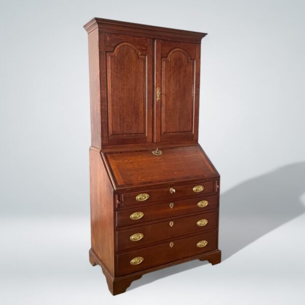 Antique Georgian Secretary Bookcase - Image 7