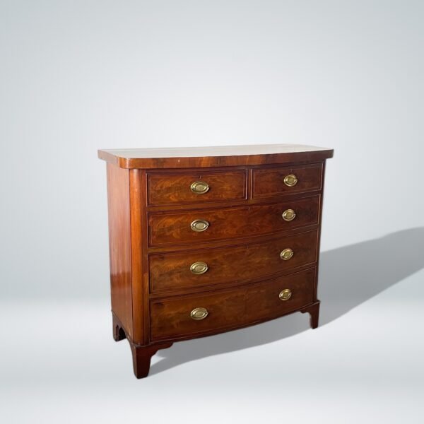 English mahogany chest of drawers - Image 7