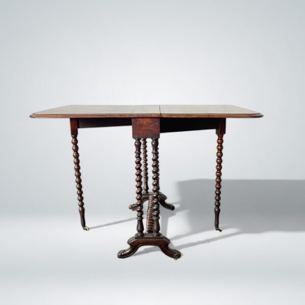 Antique Drop-Leaf Gateleg Table - Image 3