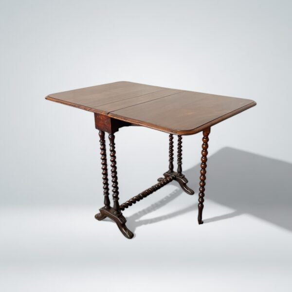 Antique Drop-Leaf Gateleg Table - Image 4