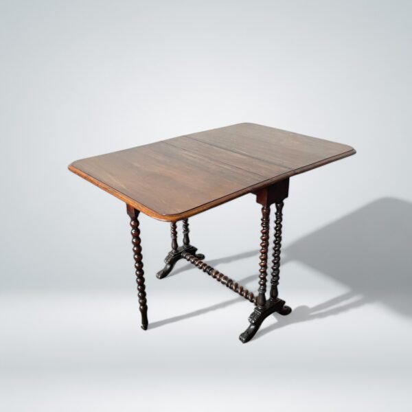 Antique Drop-Leaf Gateleg Table - Image 5