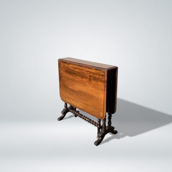 Antique Drop-Leaf Gateleg Table - Image 6