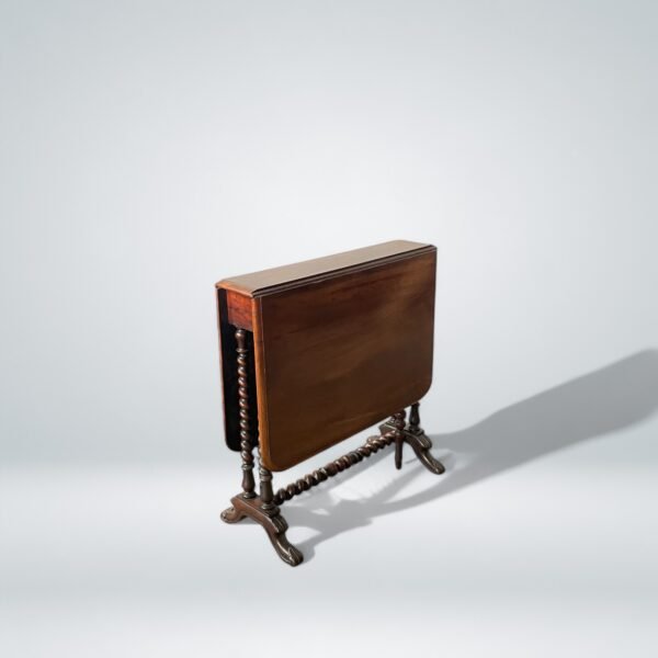 Antique Drop-Leaf Gateleg Table - Image 7