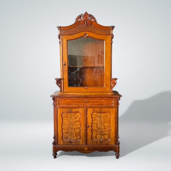 Antique Victorian-Style Display Cabinet - Image 2