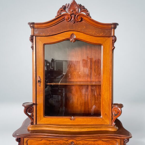 Antique Victorian-Style Display Cabinet - Image 4