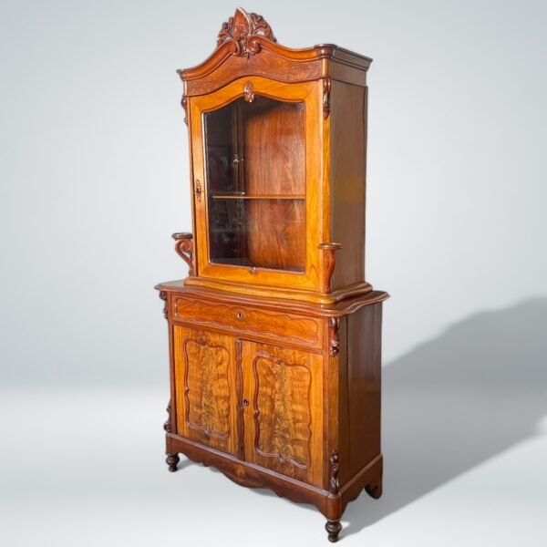 Antique Victorian-Style Display Cabinet - Image 5