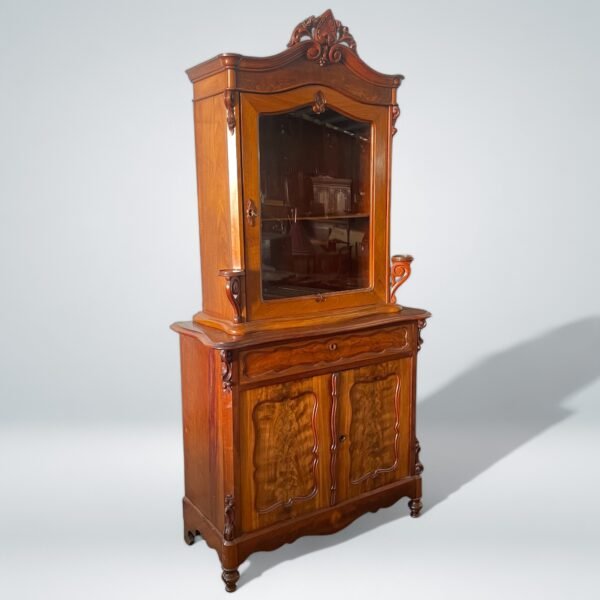 Antique Victorian-Style Display Cabinet - Image 6