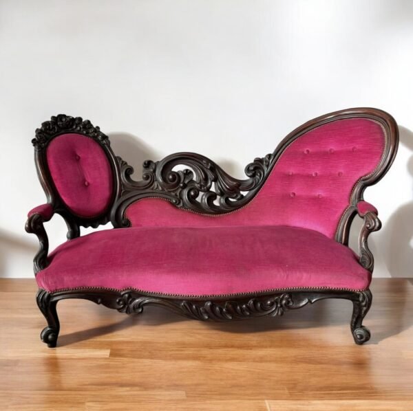 Victorian period, rosewood settee - Image 2