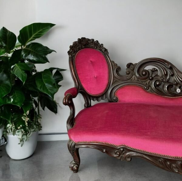 Victorian period, rosewood settee - Image 4