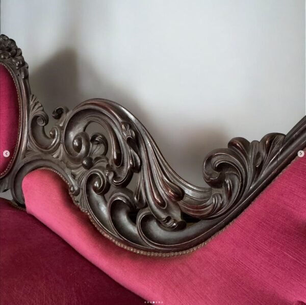 Victorian period, rosewood settee - Image 5
