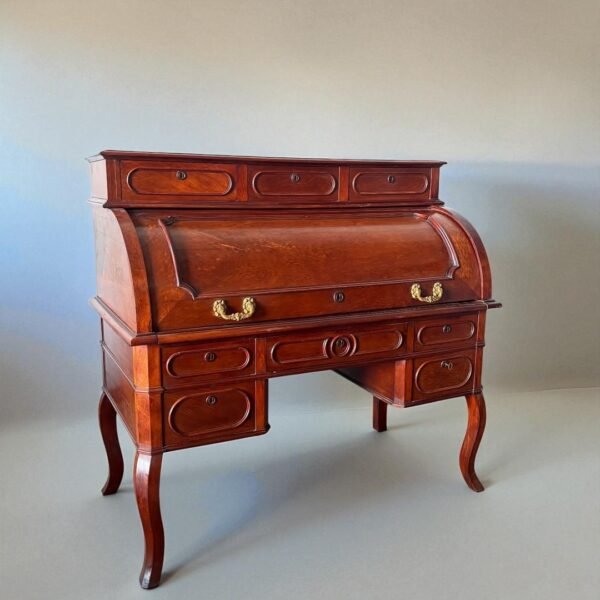 Mahogany roll-top desk - Image 4