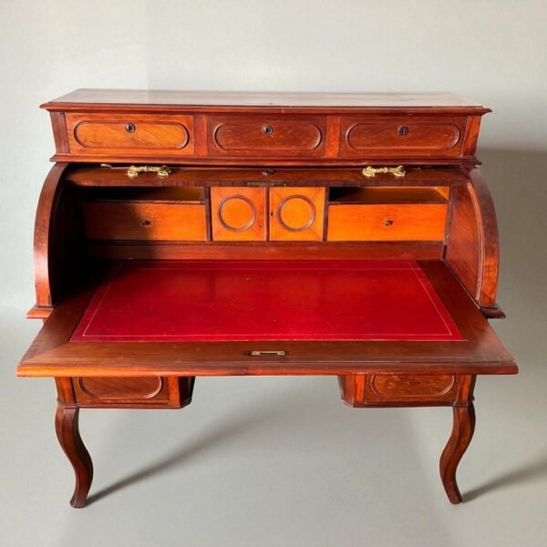 Mahogany roll-top desk - Image 6