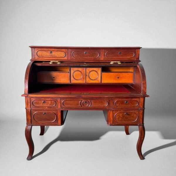 Mahogany roll-top desk